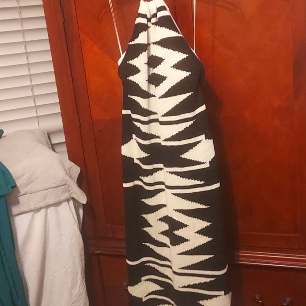 Lauren Ralph Lauren Aztec print  Halter Sweater Dress